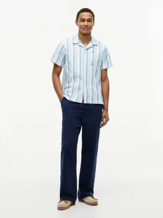 Regular Fit Twill Camp Shirt