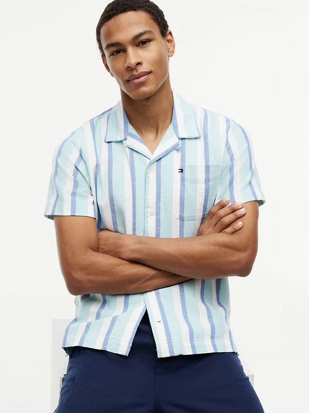 Regular Fit Twill Camp Shirt Regular Fit Twill Camp Shirt