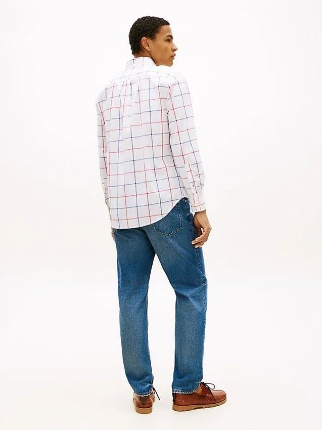 Regular Fit Windowpane All-Day Shirt Regular Fit Windowpane All-Day Shirt