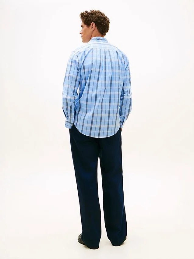 Regular Fit Windowpane All-Day Shirt Regular Fit Windowpane All-Day Shirt