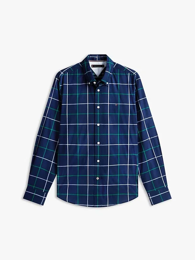 Regular Fit Windowpane All-Day Shirt Regular Fit Windowpane All-Day Shirt