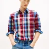 Regular Madras Check Linen-Blend Shirt Regular Madras Check Linen-Blend Shirt
