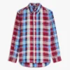 Regular Madras Check Linen-Blend Shirt Regular Madras Check Linen-Blend Shirt