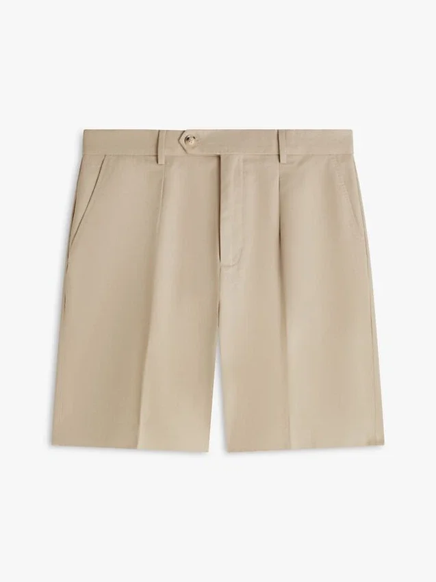 Relaxed Cotton-Linen Blend Chino Short Relaxed Cotton-Linen Blend Chino Short