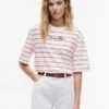 Relaxed Fit Embroidered Script T-Shirt Relaxed Fit Embroidered Script T-Shirt