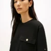 Relaxed Fit Gold-Button Pocket T-Shirt Relaxed Fit Gold-Button Pocket T-Shirt