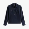 Relaxed Fit Gold-Button Poplin Shirt Relaxed Fit Gold-Button Poplin Shirt
