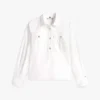 Relaxed Fit Gold-Button Poplin Shirt Relaxed Fit Gold-Button Poplin Shirt