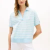 Relaxed Fit Heathered Stripe Polo Relaxed Fit Heathered Stripe Polo