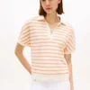 Relaxed Fit Heathered Stripe Polo Relaxed Fit Heathered Stripe Polo