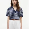Relaxed Fit Heathered Stripe Polo Relaxed Fit Heathered Stripe Polo