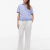 Relaxed Fit Heathered Stripe Polo Relaxed Fit Heathered Stripe Polo