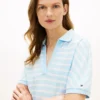 Relaxed Fit Heathered Stripe Polo Relaxed Fit Heathered Stripe Polo