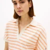 Relaxed Fit Heathered Stripe Polo Relaxed Fit Heathered Stripe Polo