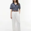 Relaxed Fit Heathered Stripe Polo Relaxed Fit Heathered Stripe Polo
