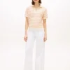 Relaxed Fit Heathered Stripe Polo Relaxed Fit Heathered Stripe Polo