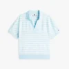 Relaxed Fit Heathered Stripe Polo Relaxed Fit Heathered Stripe Polo