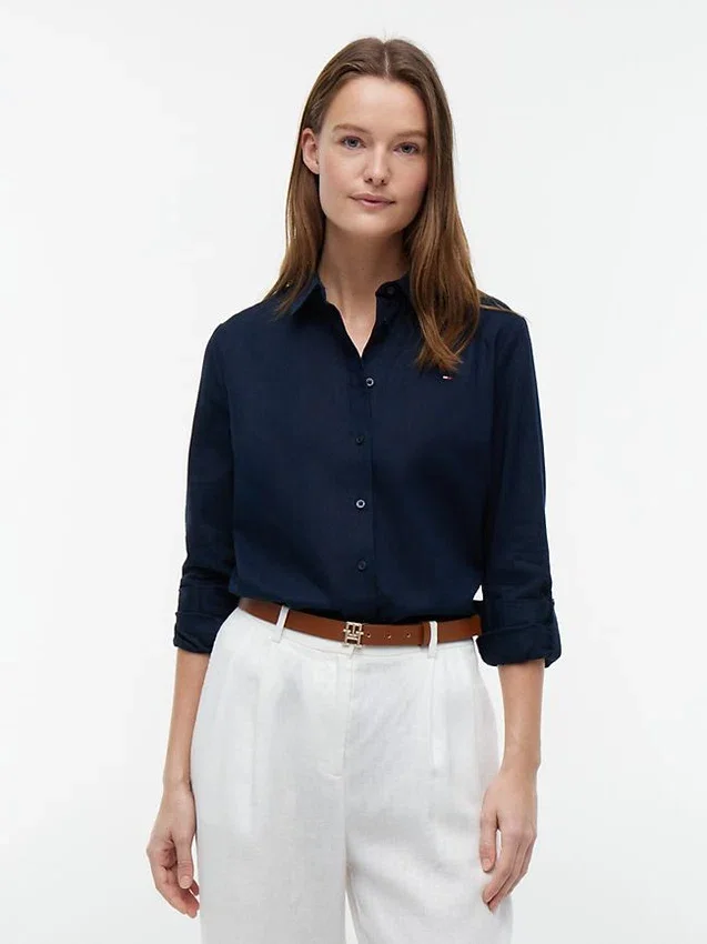 Relaxed Fit Linen-Blend Shirt Relaxed Fit Linen-Blend Shirt