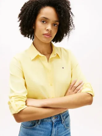 Relaxed Fit Linen-Blend Shirt