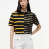 Relaxed Fit Mixed-Stripe T-Shirt Relaxed Fit Mixed-Stripe T-Shirt