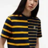 Relaxed Fit Mixed-Stripe T-Shirt Relaxed Fit Mixed-Stripe T-Shirt