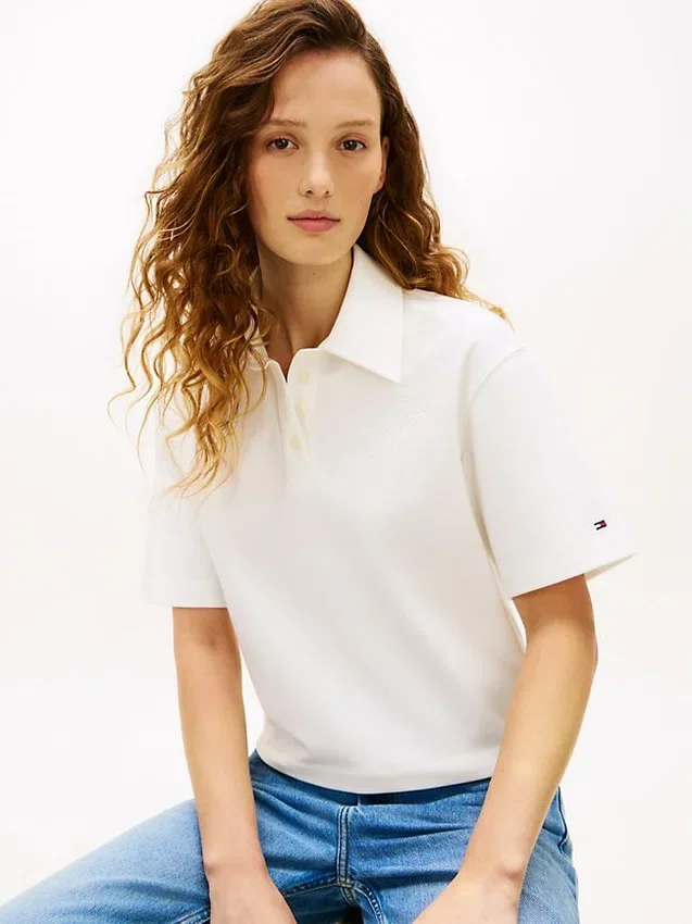 Relaxed Fit Script Monogram Pique Polo Relaxed Fit Script Monogram Pique Polo