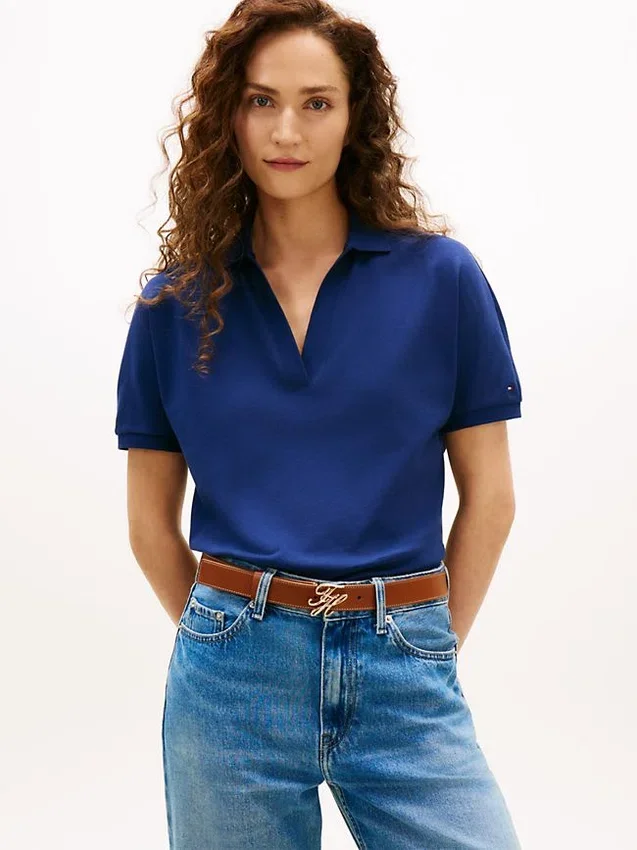Relaxed Fit Stretch Pique Polo Relaxed Fit Stretch Pique Polo