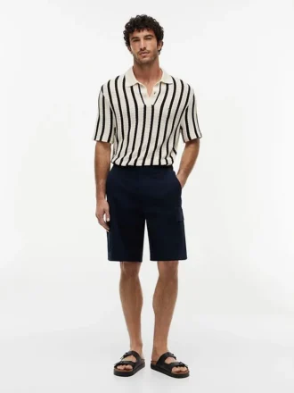 Relaxed Fit Stretch Twill Cargo Short