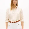 Relaxed Fit Stripe Linen-Blend Shirt Relaxed Fit Stripe Linen-Blend Shirt