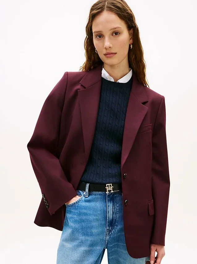 Relaxed Fit Wool-Blend Blazer Relaxed Fit Wool-Blend Blazer