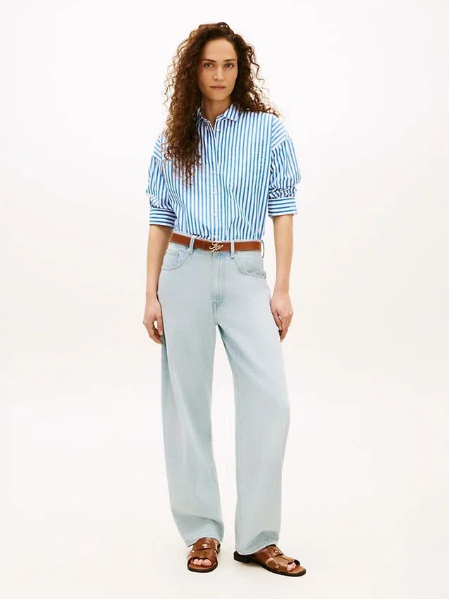Relaxed Stripe Poplin Shirt Relaxed Stripe Poplin Shirt