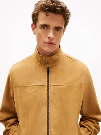 Relaxed Suede Moto Jacket