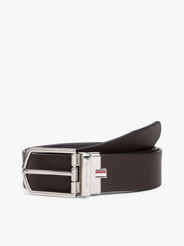 Round Buckle Reversible Leather Belt Round Buckle Reversible Leather Belt