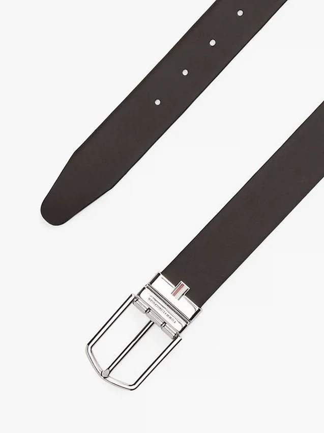 Round Buckle Reversible Leather Belt Round Buckle Reversible Leather Belt