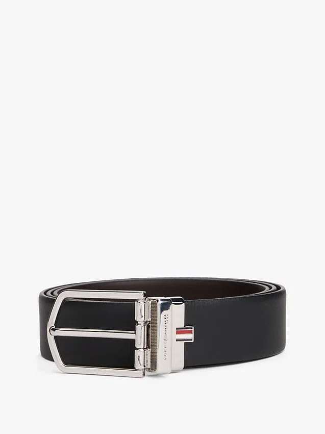 Round Buckle Reversible Leather Belt Round Buckle Reversible Leather Belt