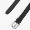 Round Buckle Smooth Leather Belt Round Buckle Smooth Leather Belt