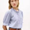 Ruffle Trim Cotton Voile Shirt Ruffle Trim Cotton Voile Shirt