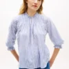Ruffle-Trimmed Pintuck Voile Shirt Ruffle-Trimmed Pintuck Voile Shirt