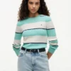 Rugby Stripe Cable Knit Sweater Rugby Stripe Cable Knit Sweater
