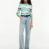 Rugby Stripe Cable Knit Sweater Rugby Stripe Cable Knit Sweater