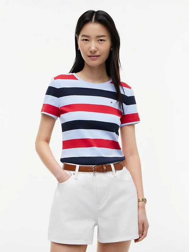Rugby Stripe Crewneck T-Shirt Rugby Stripe Crewneck T-Shirt