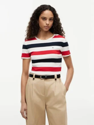 Rugby Stripe Crewneck T-Shirt