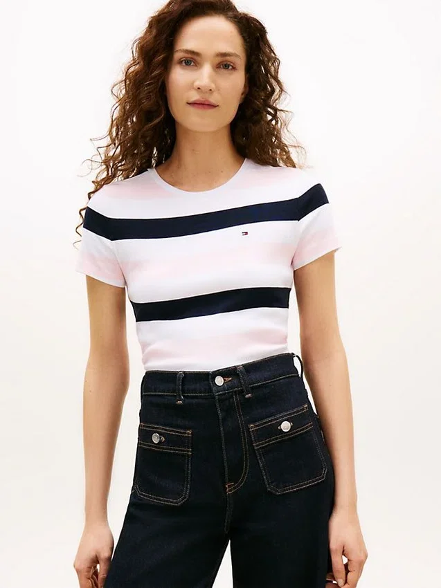 Rugby Stripe Crewneck T-Shirt Rugby Stripe Crewneck T-Shirt