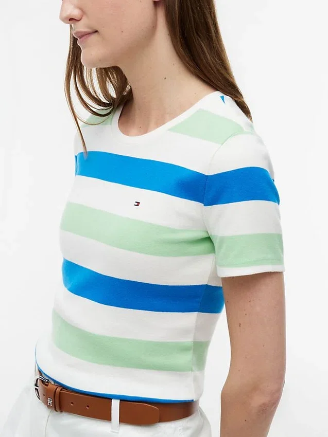 Rugby Stripe Crewneck T-Shirt Rugby Stripe Crewneck T-Shirt
