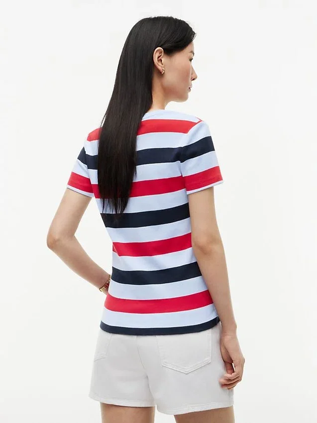 Rugby Stripe Crewneck T-Shirt Rugby Stripe Crewneck T-Shirt