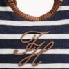 Script Monogram Breton Stripe Tote Bag Script Monogram Breton Stripe Tote Bag