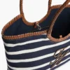 Script Monogram Breton Stripe Tote Bag Script Monogram Breton Stripe Tote Bag