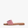 Script Monogram Stripe Woven Slide