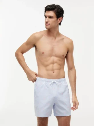 Script Monogram Striped 5″ Swim Trunk Script Monogram Striped 5″ Swim Trunk