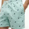 Script Monogram Striped 5″ Swim Trunk